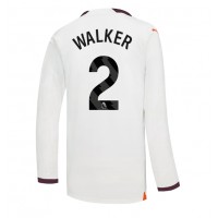 Billiga Manchester City Kyle Walker #2 Borta fotbollskläder 2023-24 Långärmad